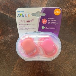 Phillips Avent Ultra Air Pink Pacifier - NEW